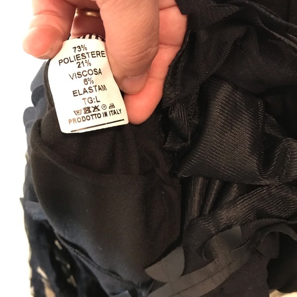 XXS🌹Polka Dots Vegan Leather Mini Black Dress - Picture 5 of 8